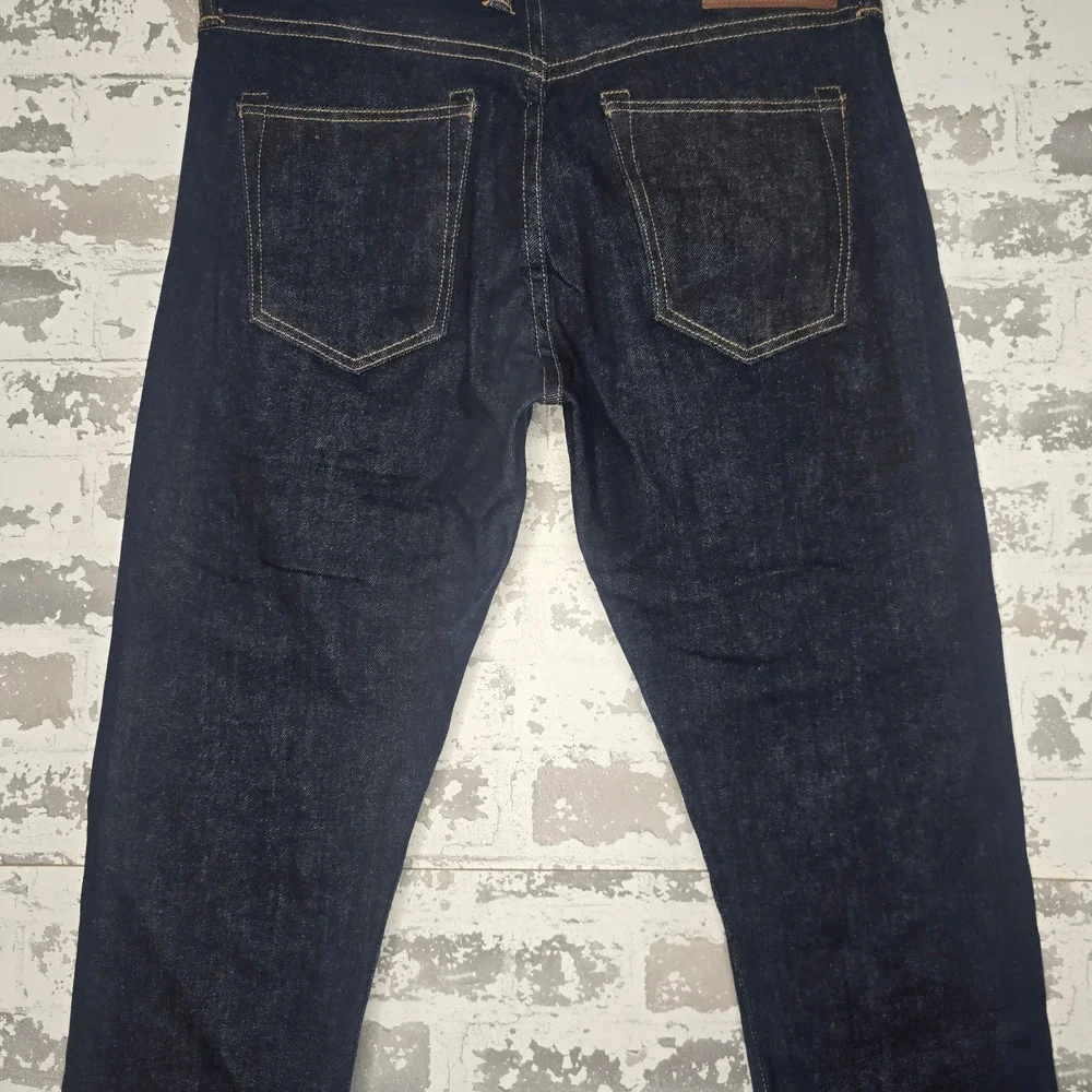 Kato Hiroshi The Scissors Slim Tapered Indigo Raw Selvedge Denim Jeans Mens 30